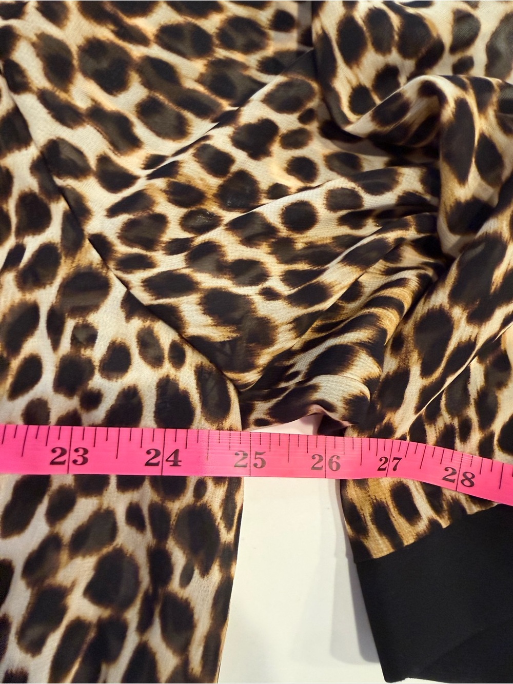 torrid Leopard Print Kimono with Black Trim - Picture 5 of 5